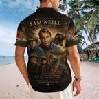 Sam Neill Short Sleeve Button-Down Shirt – TMTHU7562