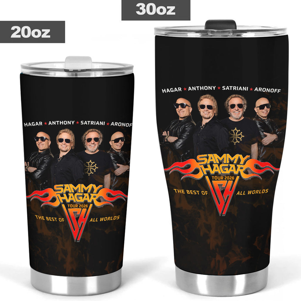 Sammy Hagar: The Best of All Worlds Band 2026 Tour Tumbler Cup – GNE7760