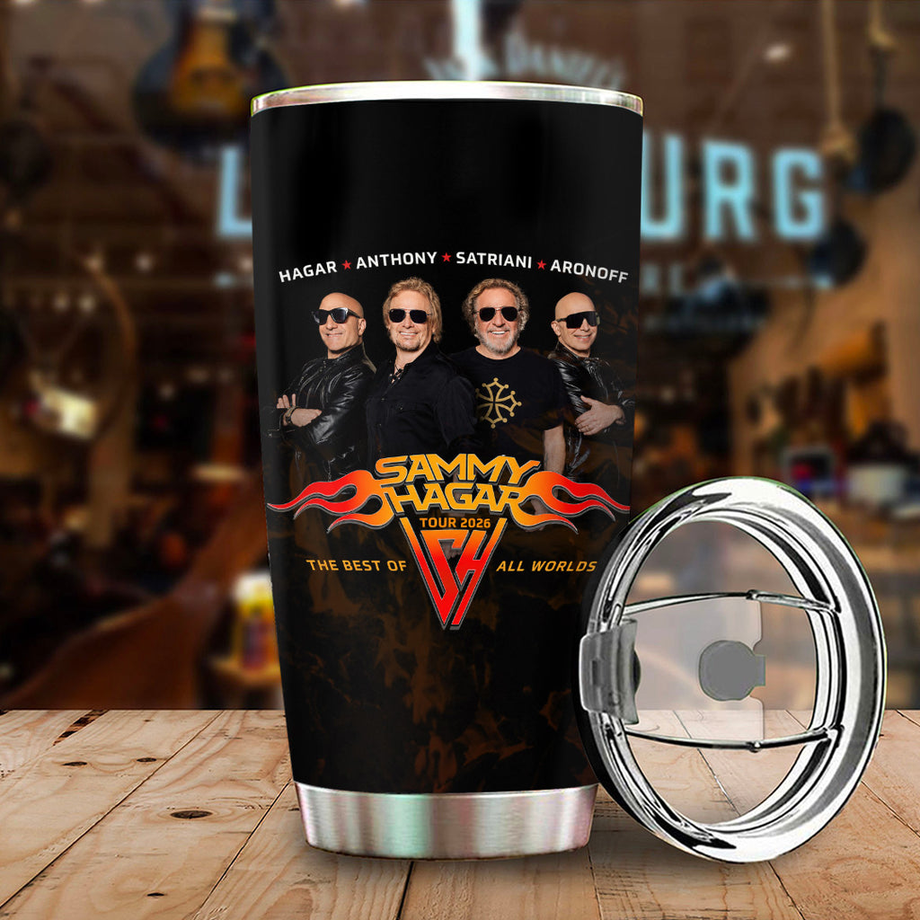 Sammy Hagar: The Best of All Worlds Band 2026 Tour Tumbler Cup – GNE7760