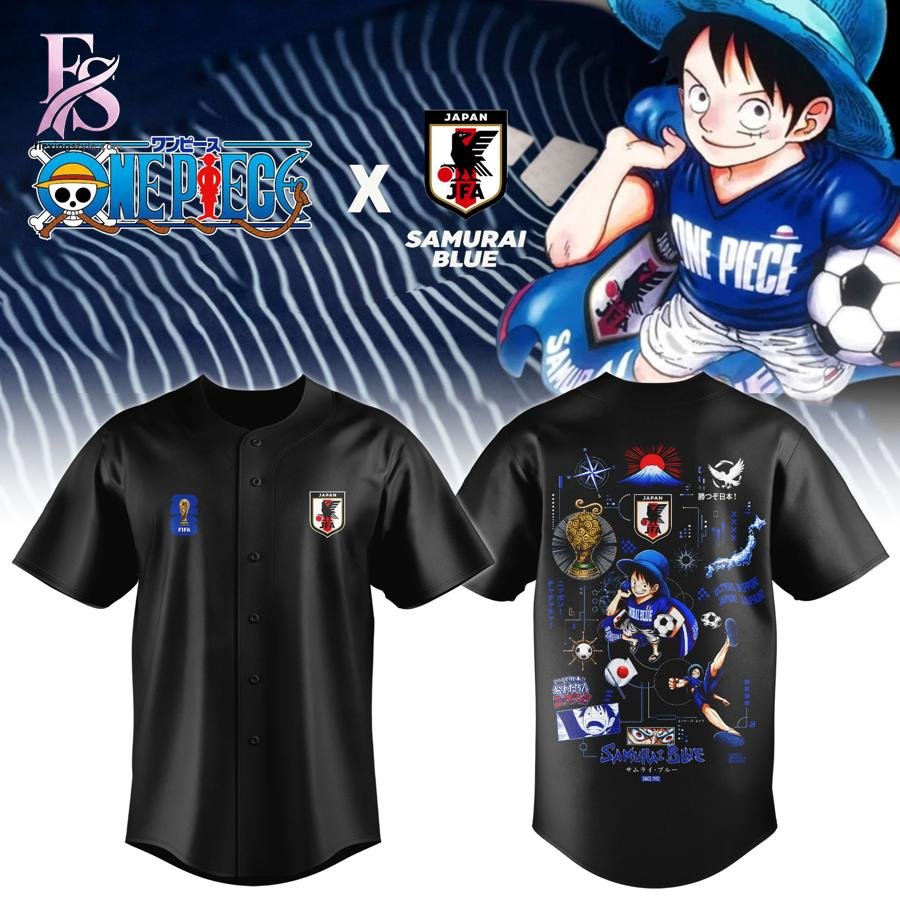 Samurai Blue Japan Soccer Baseball Jersey