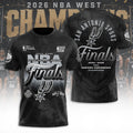 San Antonio Spurs NBA Western Conference Champions 2026 3D Apparel – TANTN23355