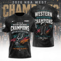 San Antonio Spurs NBA Western Conference Champions 2026 3D Apparel – TANTN23356
