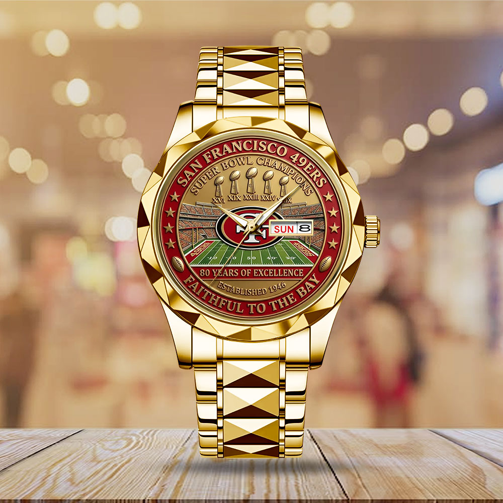 San Francisco 49ers 80 Years Alloy Luxury Quartz Watch – MAITM14361
