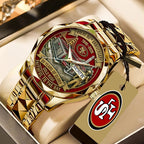 San Francisco 49ers 80th Anniversary Alloy Luxury Quartz Watch – MAITM14475