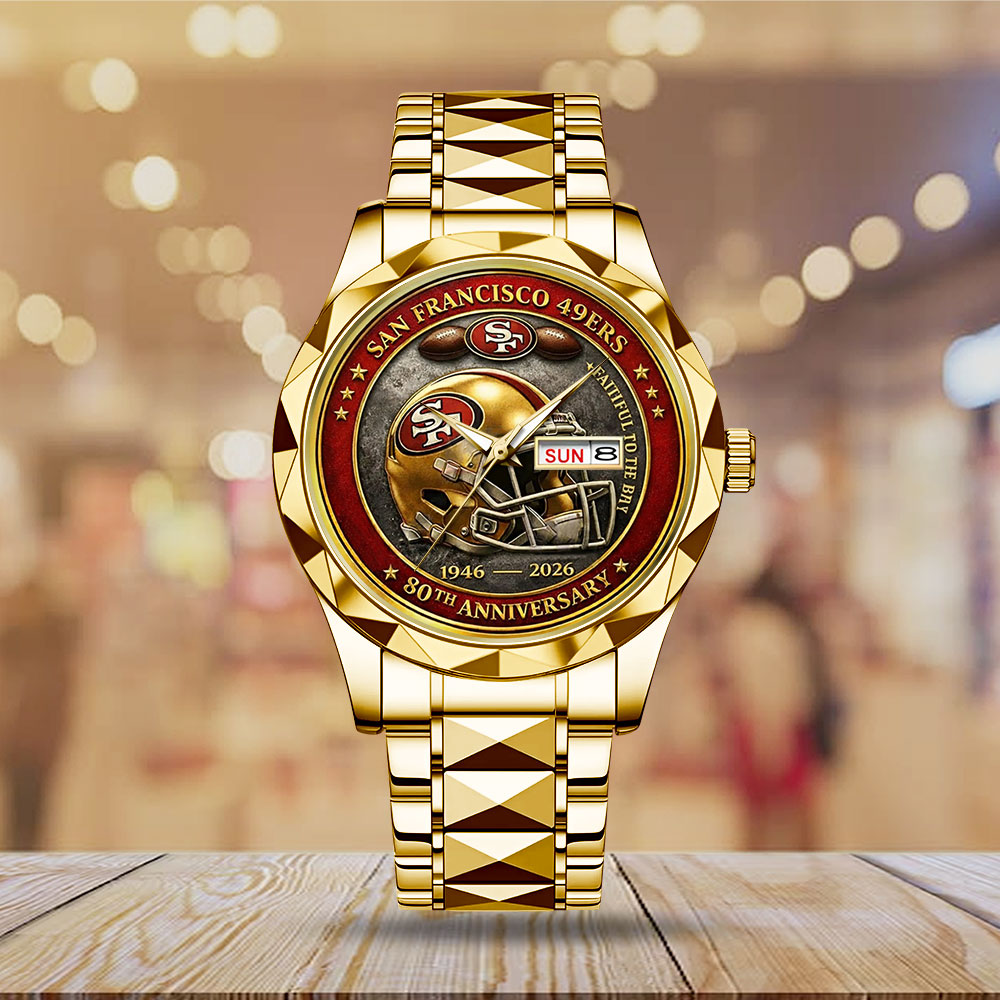 San Francisco 49ers 80th Anniversary Alloy Luxury Quartz Watch – MAITM14496