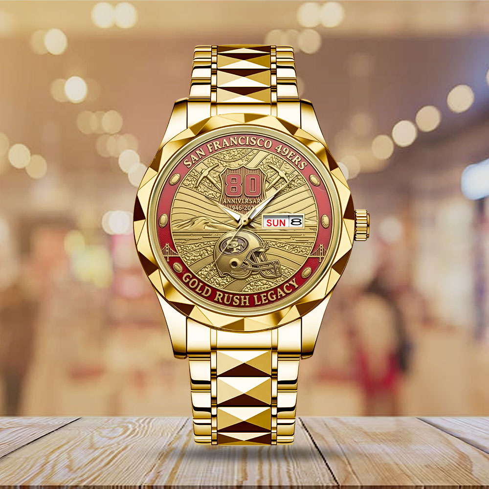 San Francisco 49ers 80th Anniversary Alloy Luxury Quartz Watch – MAITM14594