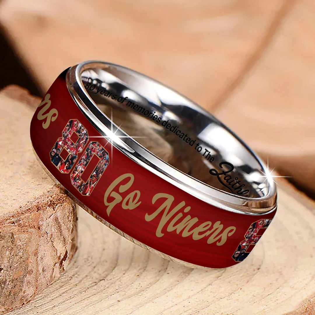 San Francisco 49ers 80th Anniversary Custom Alloy Ring – TANTN25583
