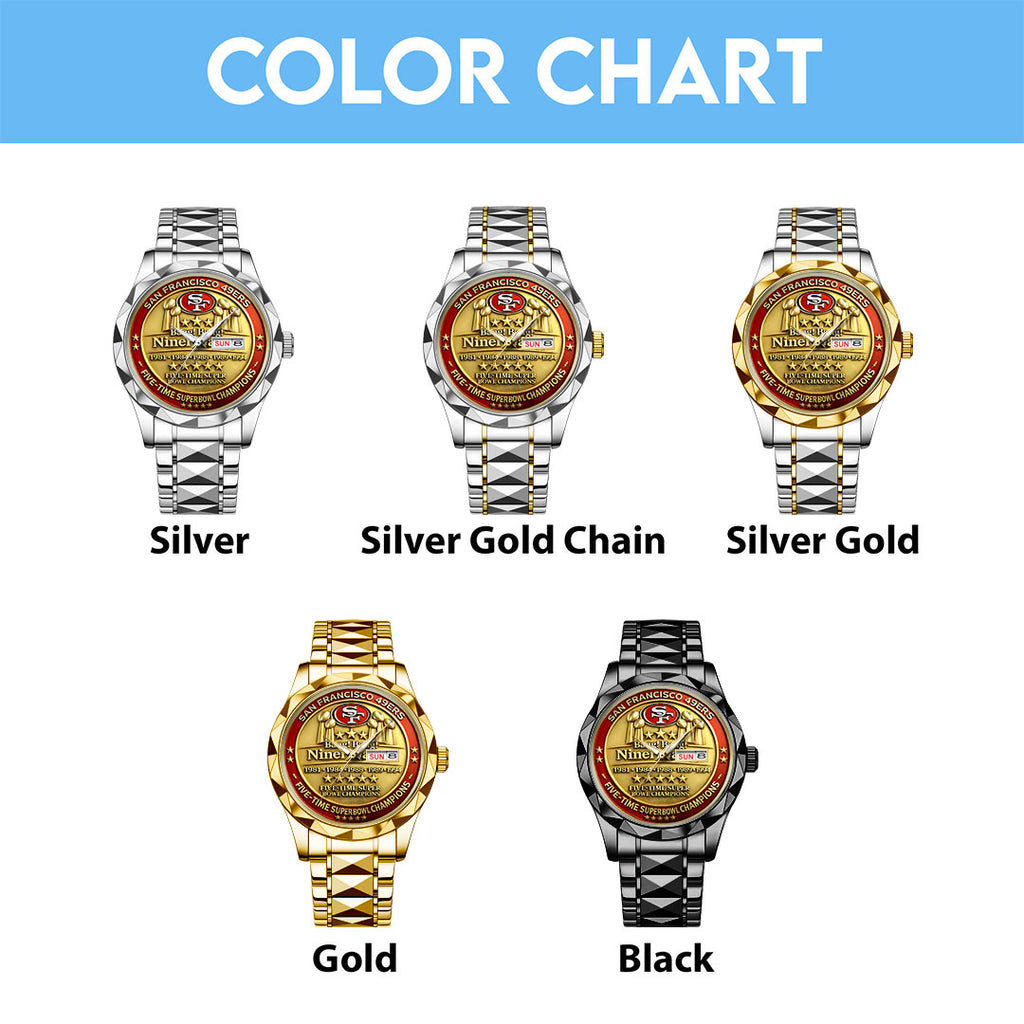 San Francisco 49ers Alloy Luxury Quartz Watch – HOATT16006