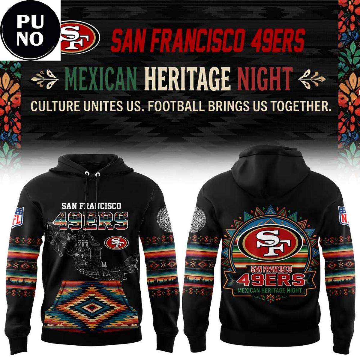 San Francisco 49ers Mexican Heritage Night 2026 Hoodie T-Shirt
