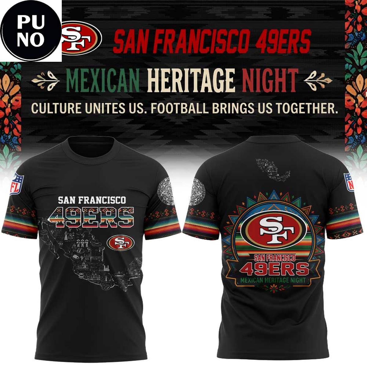 San Francisco 49ers Mexican Heritage Night 2026 Hoodie T-Shirt