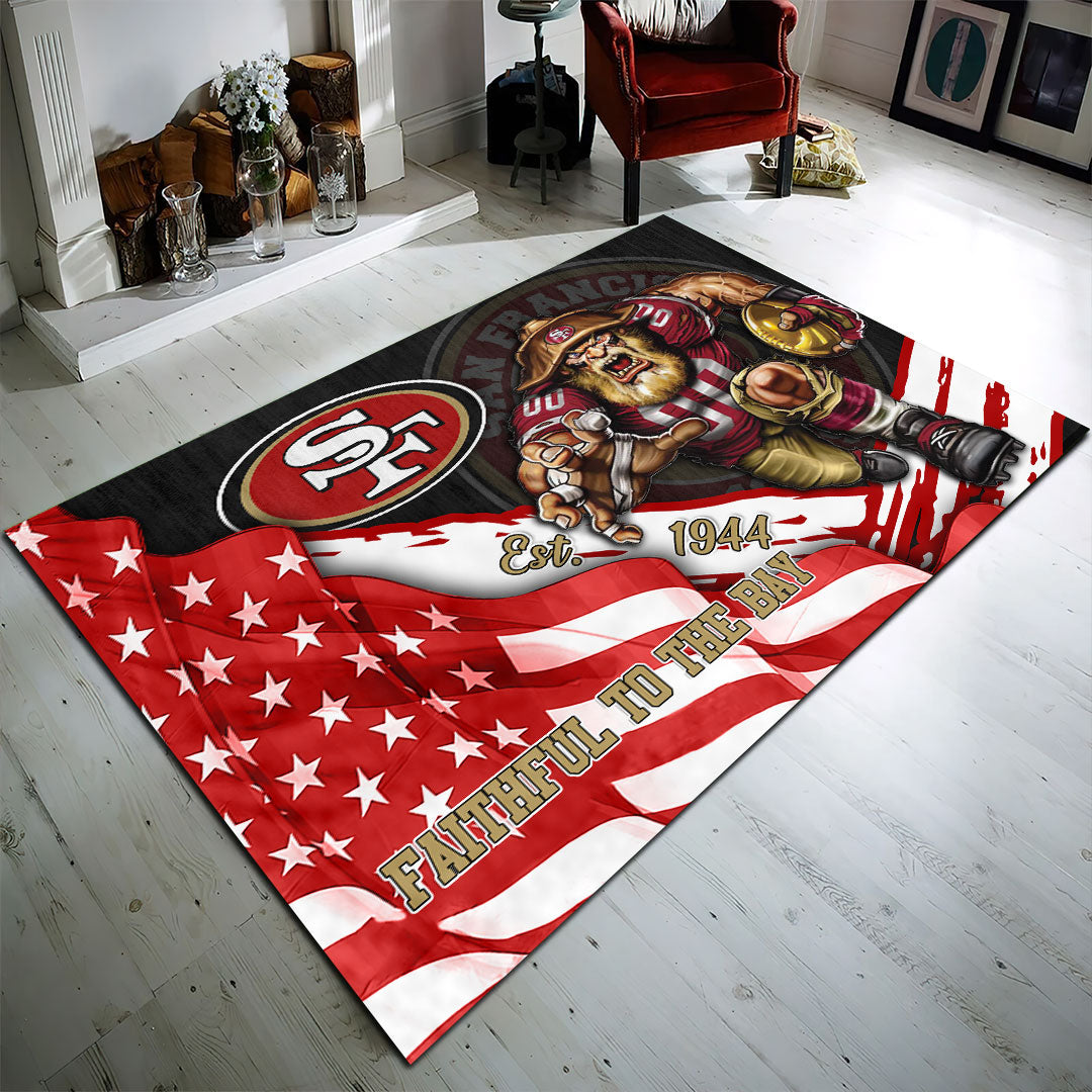 San Francisco 49ers Rectangular Rug – HOATT13177