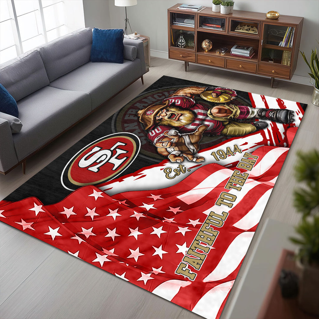 San Francisco 49ers Rectangular Rug – HOATT13177