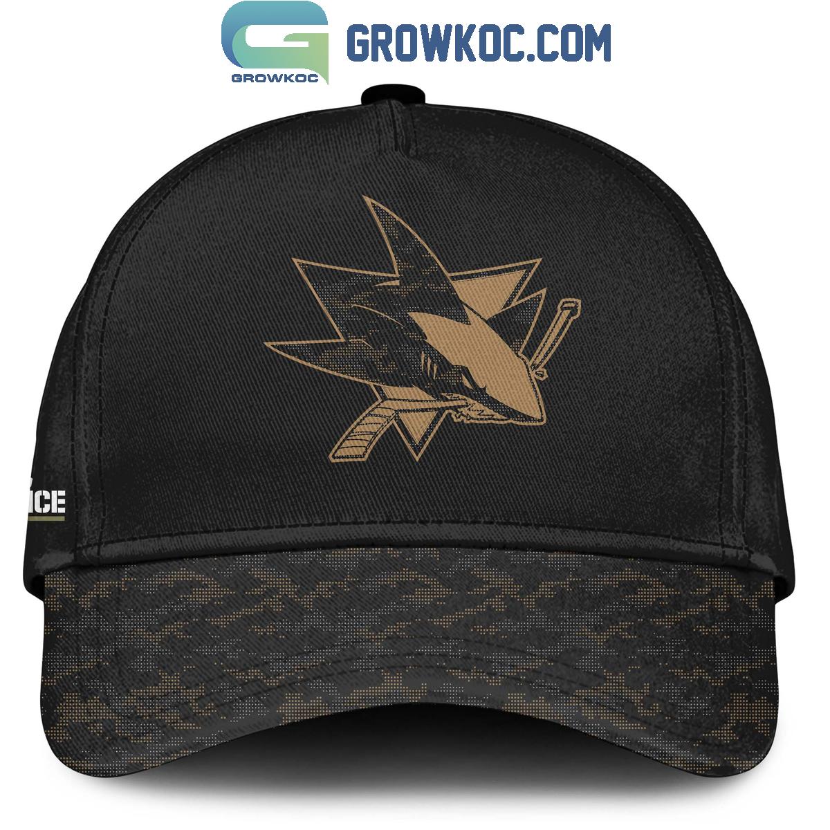 San Jose Sharks Salute To Service Veterans Day Hoodie Shirt