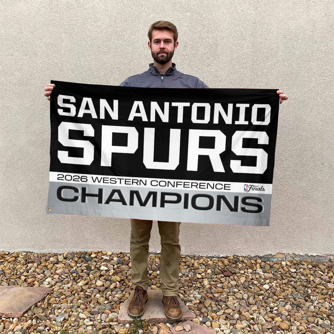 San Antonio Spurs NBA Western Conference Champions 2026 3D Double-side House Flag – TANTN23363