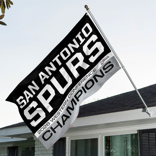 San Antonio Spurs NBA Western Conference Champions 2026 3D Double-side House Flag – TANTN23363