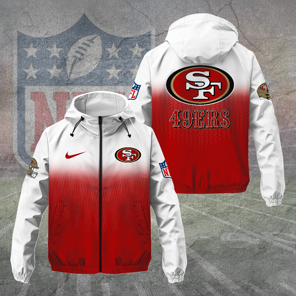San Francisco 49ers 3D Windbreaker Jacket – TANTN15743