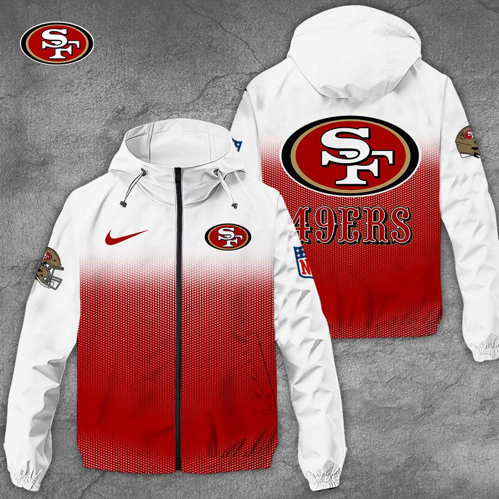San Francisco 49ers 3D Windbreaker Jacket – TANTN 9003