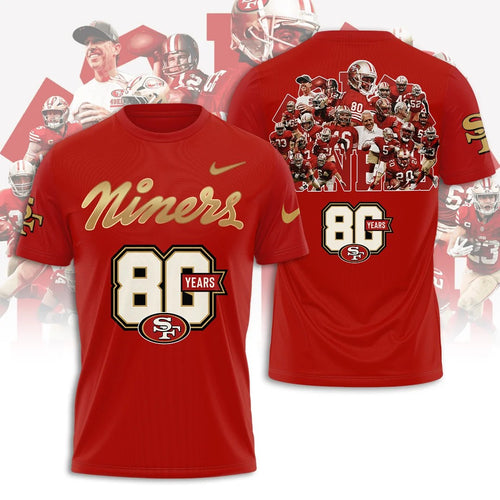San Francisco 49ers 80th Anniversary 3D Apparel – TANTN25584
