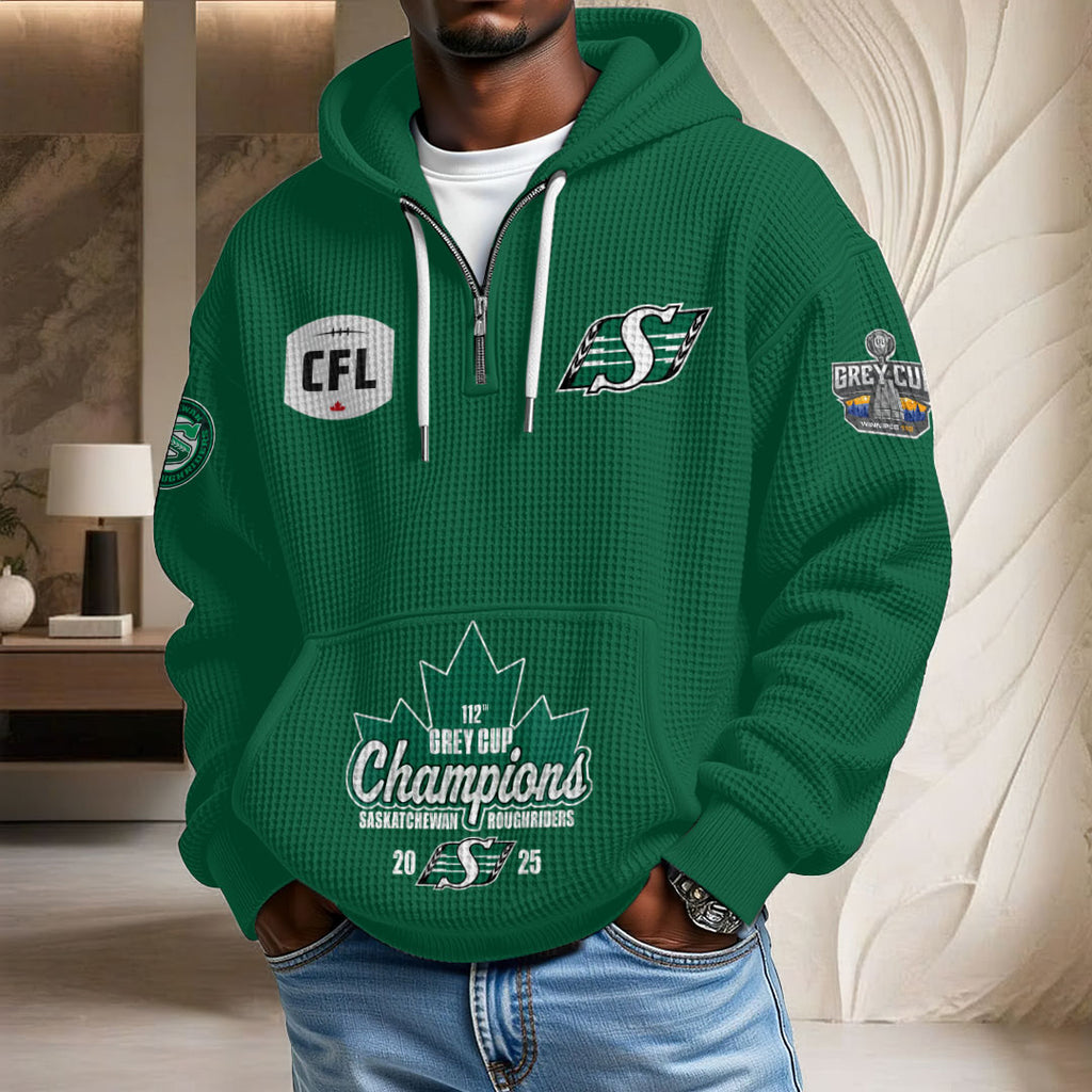 Saskatchewan Roughriders 3D Unisex Waffle Hoodie – GNE4703