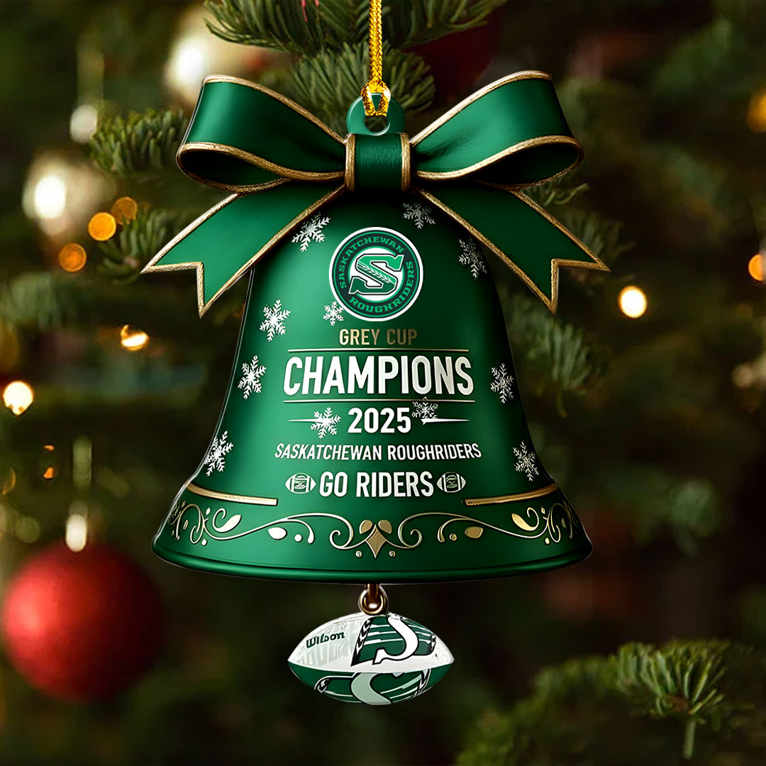 Saskatchewan Roughriders 2025 Grey Cup Champions Custom Shape 2-sided Acrylic Ornament – HOATT14818
