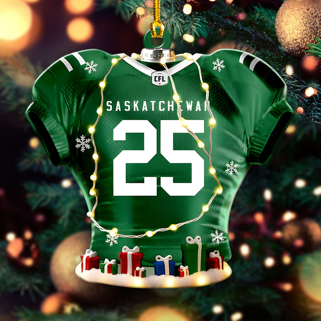 Saskatchewan Roughriders 2025 Grey Cup Champions Custom Shape 2-sided Acrylic Ornament – HOATT14850