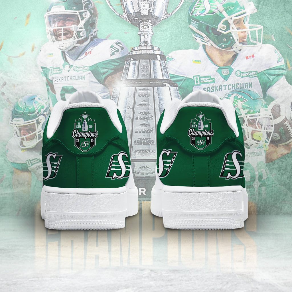 Saskatchewan Roughriders 2025 Grey Cup Champions AF1 Sneaker – MAITM13888