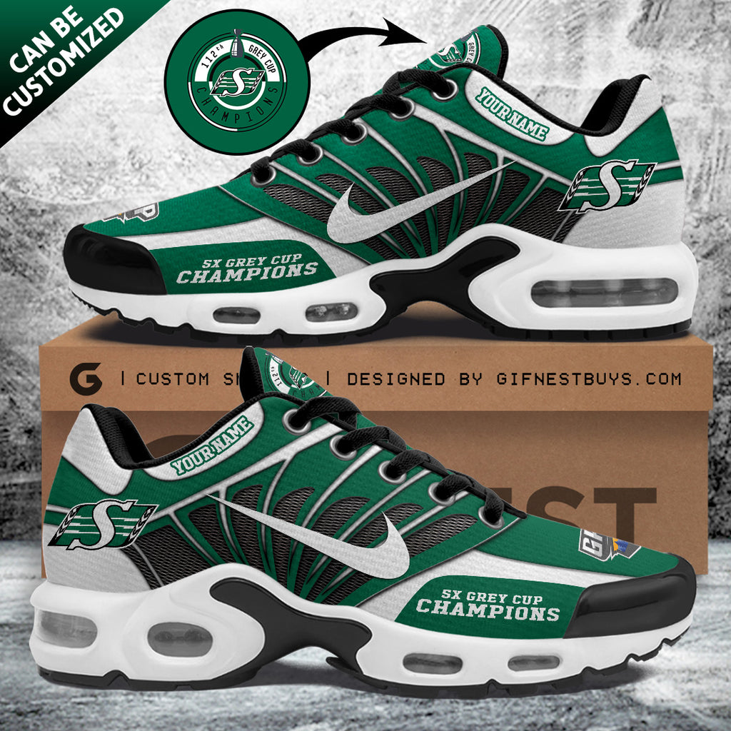 Personalized Saskatchewan Roughriders 2025 Grey Cup Champions Air Max Shoes – TANTN19029