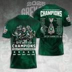 Saskatchewan Roughriders 2025 Grey Cup Champions 3D Apparel – TANTN18831