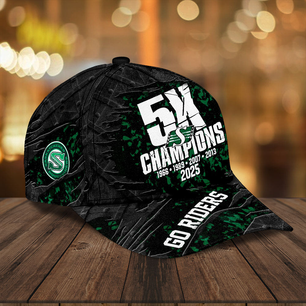 Saskatchewan Roughriders 2025 Grey Cup Champions Classic Cap – HOATT14746
