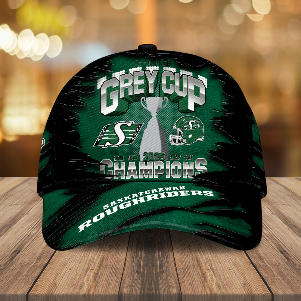 Saskatchewan Roughriders 2025 Grey Cup Champions Classic Cap – TANTN18871