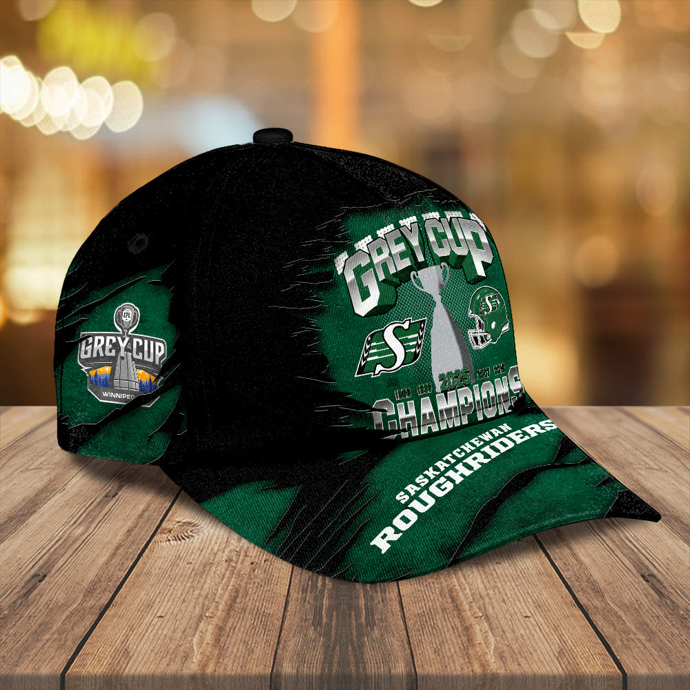 Saskatchewan Roughriders 2025 Grey Cup Champions Classic Cap – TANTN18871