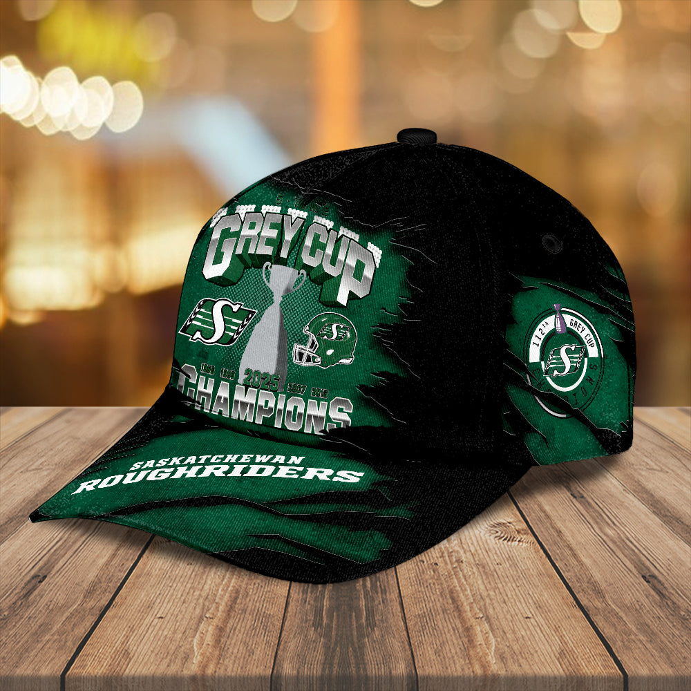 Saskatchewan Roughriders 2025 Grey Cup Champions Classic Cap – TANTN18871