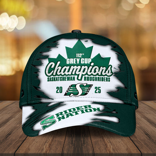 Saskatchewan Roughriders 2025 Grey Cup Champions Classic Cap – MAITM13864