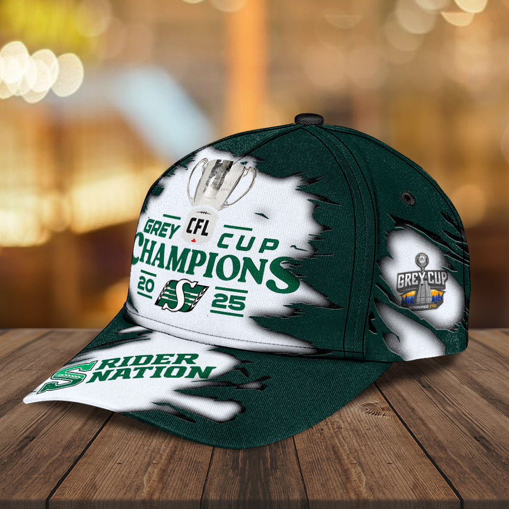 Saskatchewan Roughriders 2025 Grey Cup Champions Classic Cap – MAITM14045