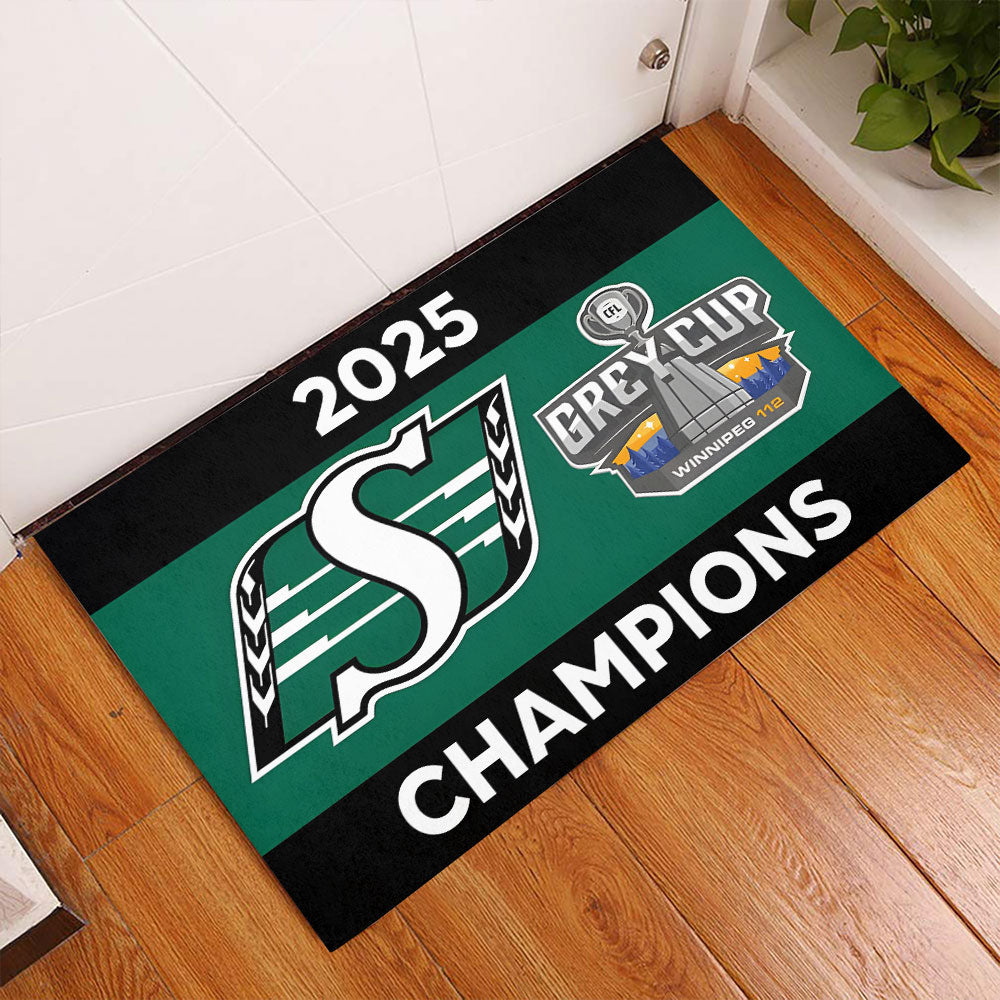 Saskatchewan Roughriders 2025 Grey Cup Champions Doormat – MAITM13845