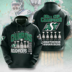 Saskatchewan Roughriders 2025 Grey Cup Champions 3D Apparel – MAITM13853
