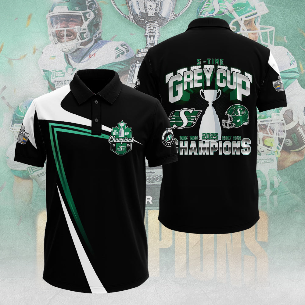 Saskatchewan Roughriders 2025 Grey Cup Champions 3D Apparel – TANTN18906