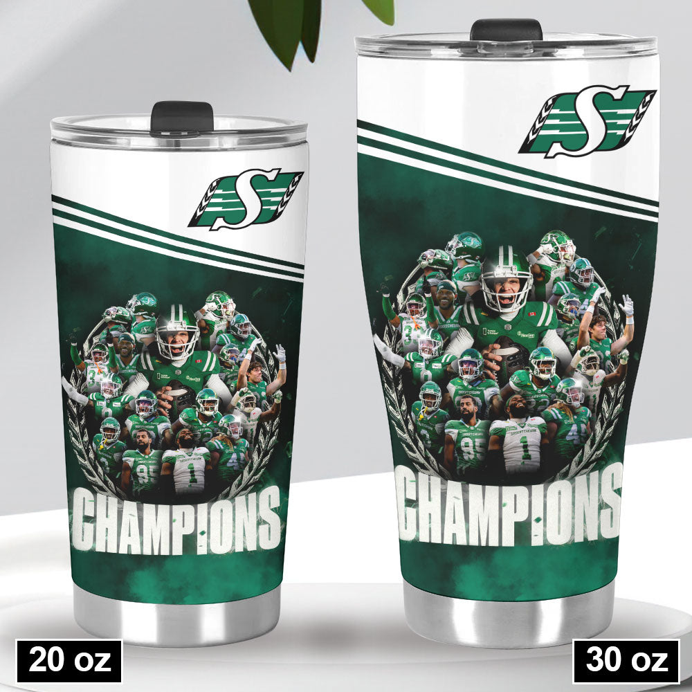 Saskatchewan Roughriders 2025 Grey Cup Champions Tumbler Cup – HOATT14784