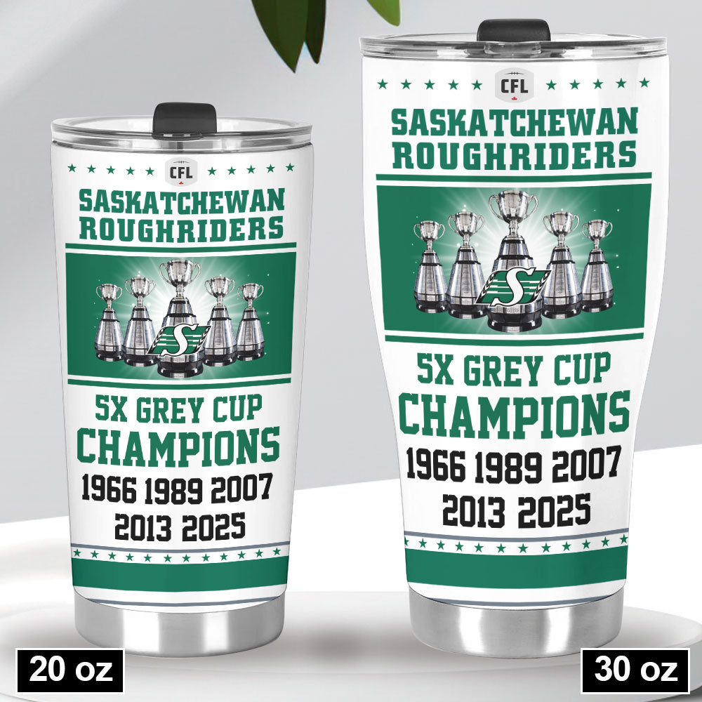 Saskatchewan Roughriders 2025 Grey Cup Champions Tumbler Cup – HOATT14791