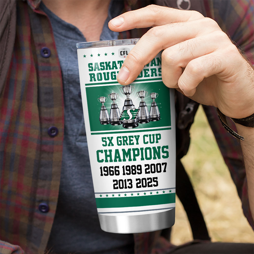 Saskatchewan Roughriders 2025 Grey Cup Champions Tumbler Cup – HOATT14791