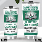 Saskatchewan Roughriders 2025 Grey Cup Champions Tumbler Cup – HOATT14887