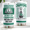 Saskatchewan Roughriders 2025 Grey Cup Champions Tumbler Cup – HOATT14887