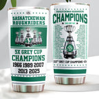 Saskatchewan Roughriders 2025 Grey Cup Champions Tumbler Cup – HOATT14887