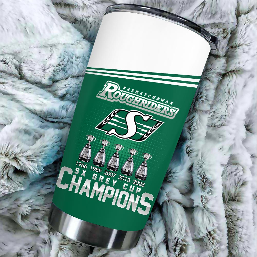 Saskatchewan Roughriders 2025 Grey Cup Champions Tumbler Cup – HOATT14745