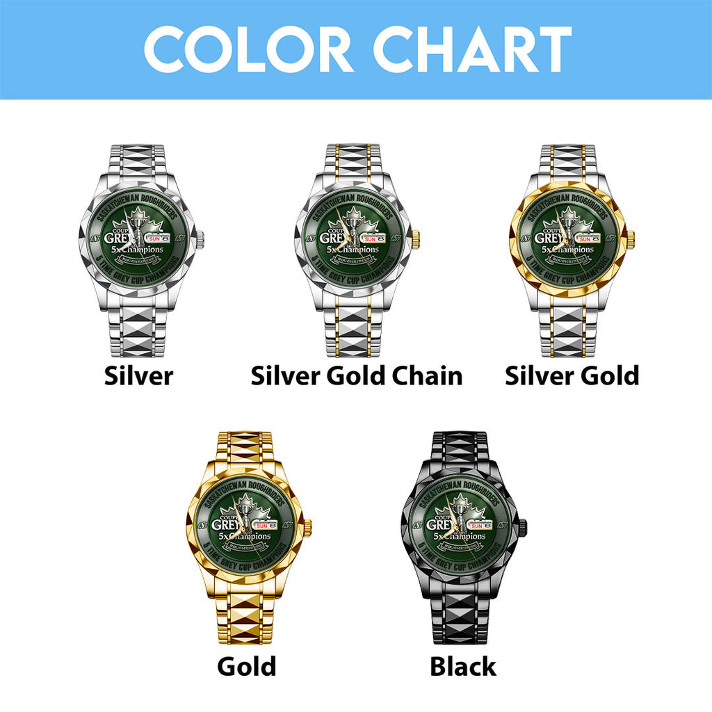 Saskatchewan Roughriders Alloy Luxury Quartz Watch – TMTHU2349