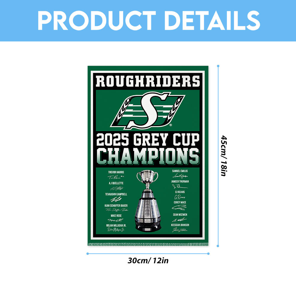 Saskatchewan Roughriders Double-side Garden Flag – TMTHU2373