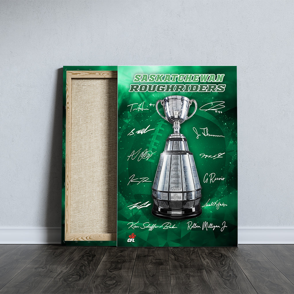 Saskatchewan Roughriders Rectangle Canvas With Inner Frame – TMTHU2351