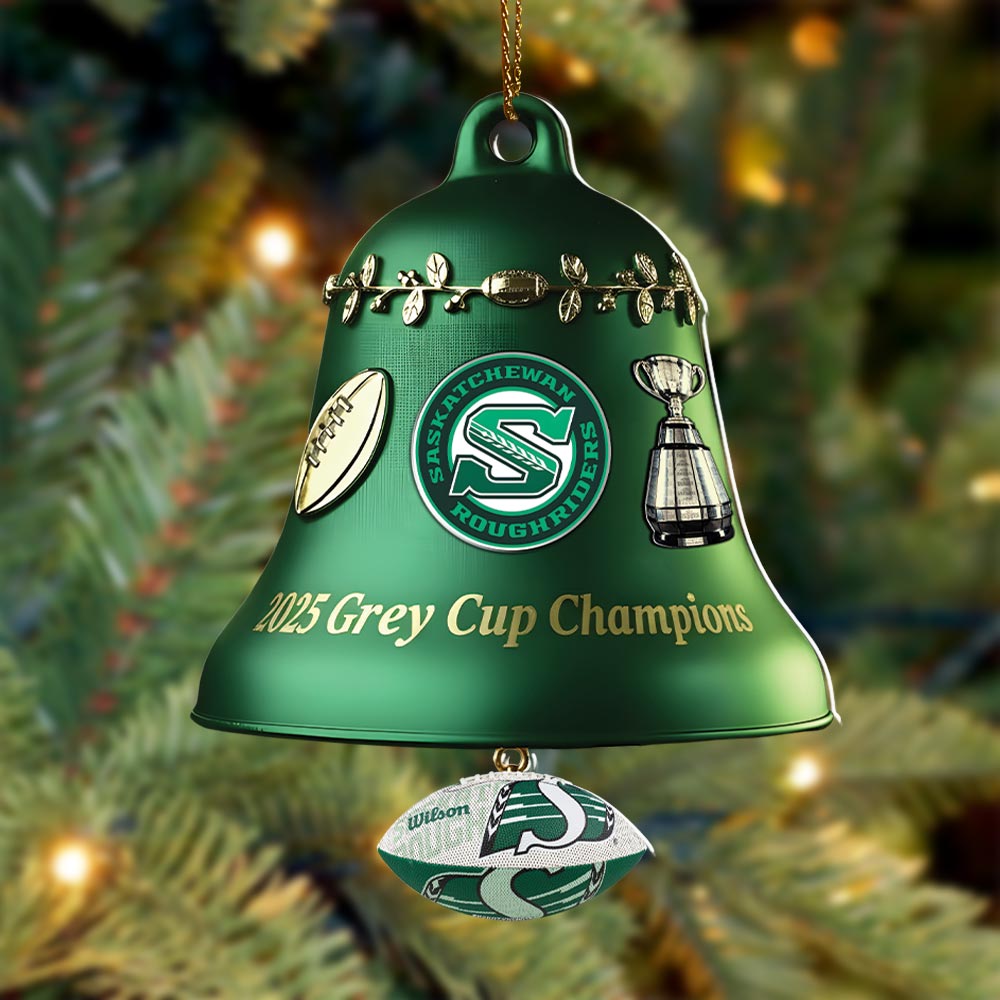 Saskatchewan Roughriders 2025 Grey Cup Champions Custom Shape 2-sided Acrylic Ornament – HOATT14847