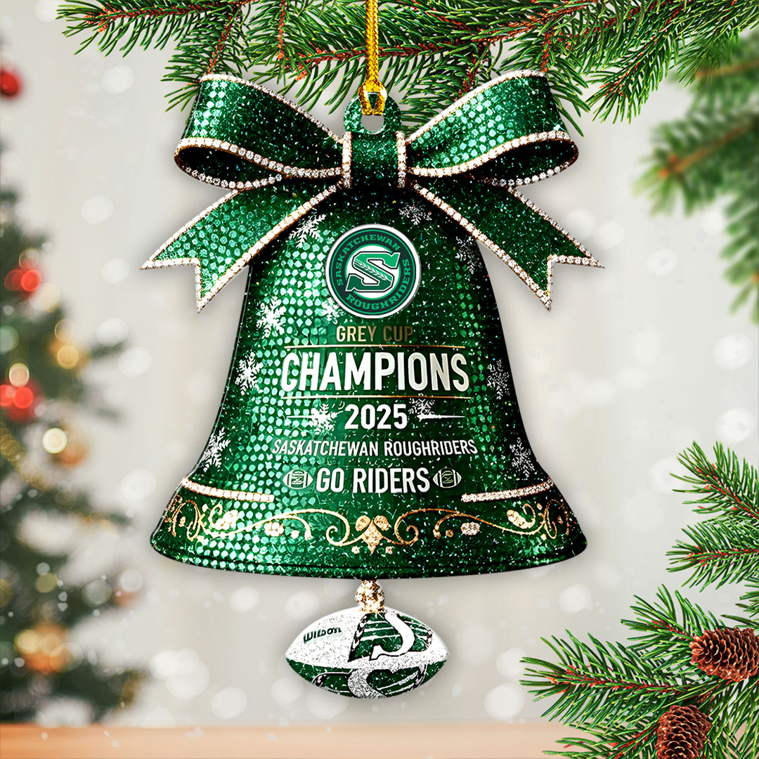 Saskatchewan Roughriders 2025 Grey Cup Champions Custom Shape 2-sided Acrylic Ornament – HOATT15061