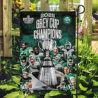 Saskatchewan Roughriders 2025 Grey Cup Champions Double-side Garden Flag – HOATT14730